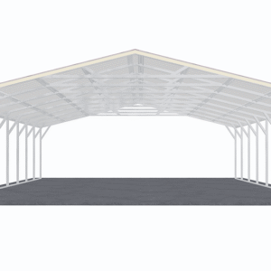 26x41 Vertical Roof Carport view 2