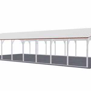 26x46 Vertical Roof Carport view 1