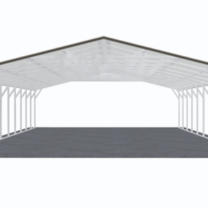 26x51 Vertical Roof Carport view 2