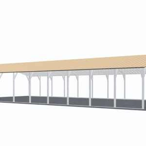 26x51 Vertical Roof Carport view 1
