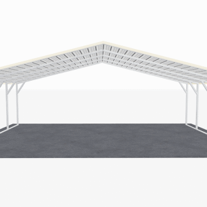 28x21 A-Frame Roof Carport view 3
