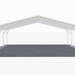 28x21 A-Frame Roof Carport view 2