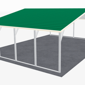 28x21 A-Frame Roof Carport view 1