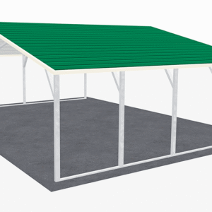 28x21 A-Frame Roof Carport view 4