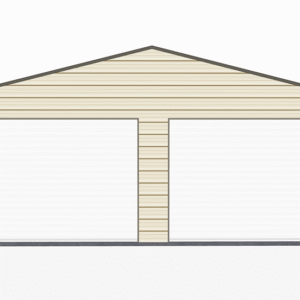 28x21 A-Frame Roof Garage view 2
