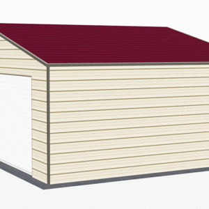 28x21 A-Frame Roof Garage view 4