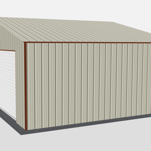 28x21 All Vertical Style Garage view 4