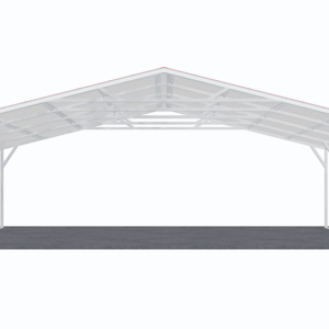 28x21 Vertical Roof Carport view 3