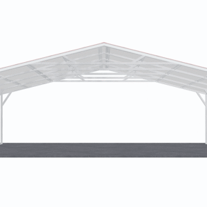 28x21 Vertical Roof Carport view 2