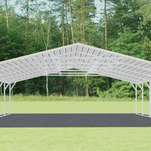 28x26 A-Frame Roof Carport view 3