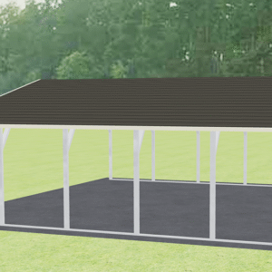 28x26 A-Frame Roof Carport view 1