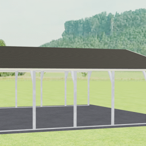 28x26 A-Frame Roof Carport view 4