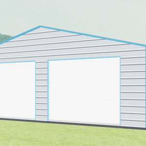 28x26 A-Frame Roof Garage view 2