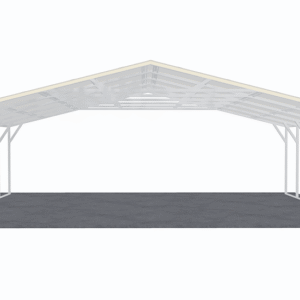 28x26 Vertical Roof Carport view 3