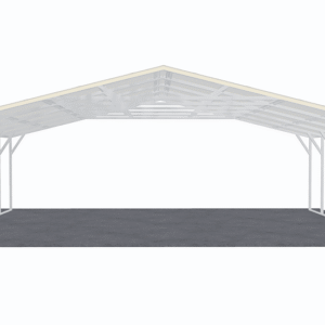 28x26 Vertical Roof Carport view 2