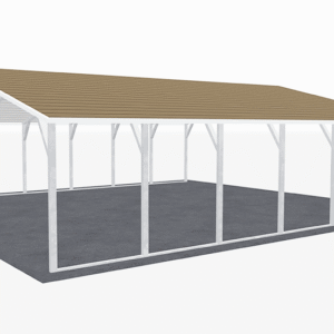 28x31 A-Frame Roof Carport view 4
