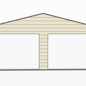 28x31 A-Frame Roof Garage view 2