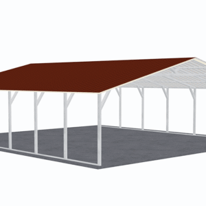 28x31 Vertical Roof Carport view 1