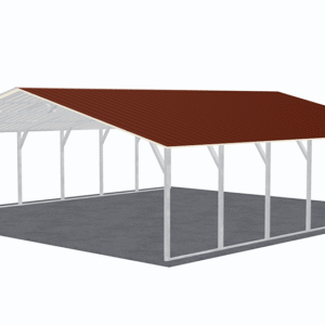 28x31 Vertical Roof Carport view 4