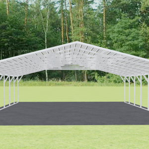 28x36 A-Frame Roof Carport view 3