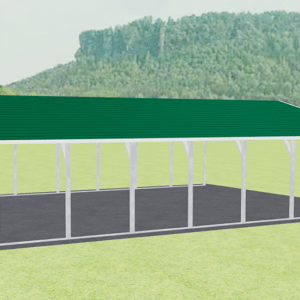 28x36 A-Frame Roof Carport view 4