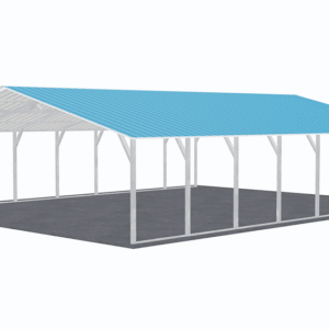 28x36 Vertical Roof Carport view 4