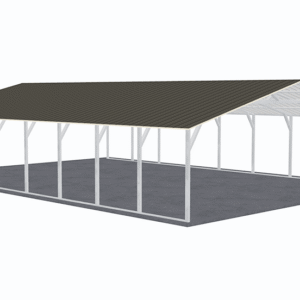 28x41 Vertical Roof Carport view 1