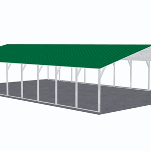 28x46 Vertical Roof Carport view 1