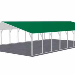 28x46 Vertical Roof Carport view 4