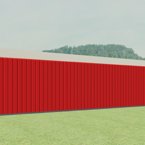 28x51 All Vertical Style Garage view 4