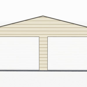 30x21 A-Frame Roof Garage view 2