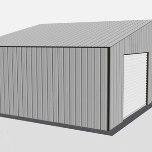 30x21 All Vertical Style Garage view 1