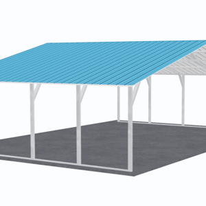 30x21 Vertical Roof Carport view 1