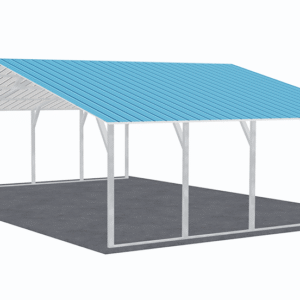 30x21 Vertical Roof Carport view 4