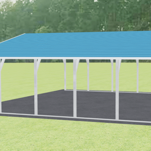30x26 A-Frame Roof Carport view 1
