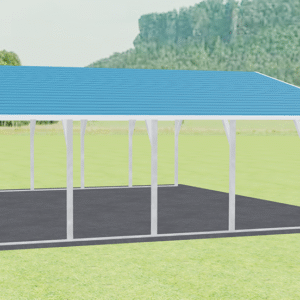 30x26 A-Frame Roof Carport view 4