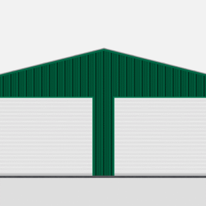 30x26 All Vertical Style Garage view 2