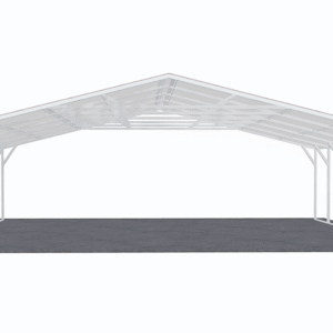 30x26 Vertical Roof Carport view 3