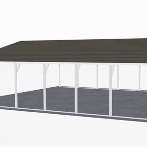 30x31 A-Frame Roof Carport view 1