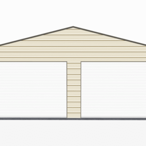 30x31 A-Frame Roof Garage view 2