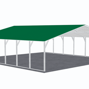 30x31 Vertical Roof Carport view 1