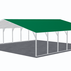 30x31 Vertical Roof Carport view 4