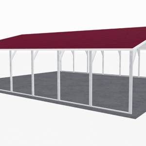 30x36 A-Frame Roof Carport view 1