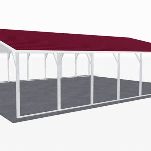 30x36 A-Frame Roof Carport view 4