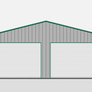 30x36 All Vertical Style Garage view 2