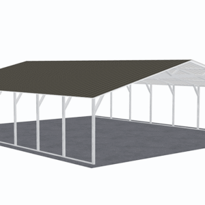 30x36 Vertical Roof Carport view 1