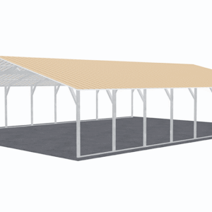 30x41 Vertical Roof Carport view 4