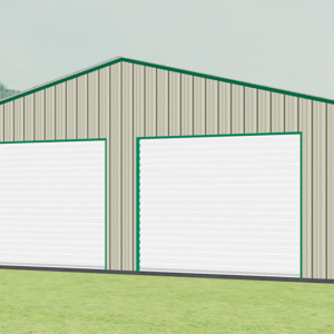 30x46 All Vertical Style Garage view 2