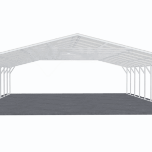 30x46 Vertical Roof Carport view 3