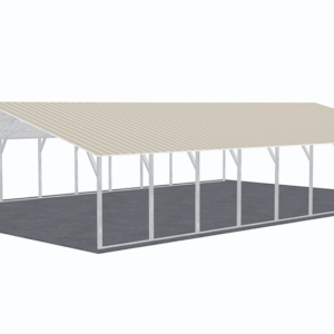 30x46 Vertical Roof Carport view 4